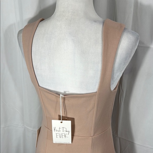 Show Me Your Mumu Beige Sleeveless Maxi Gown Size L NWT - Picture 7 of 12